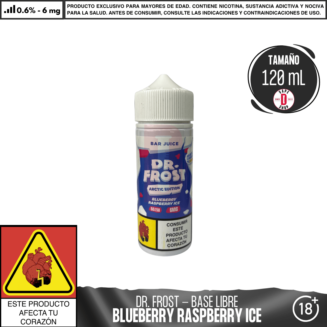 Dr Frost - Blueberry Raspberry Ice - Juice - Eliquid - Dr Frost | BL - DF - AE - BJ - BR - 06