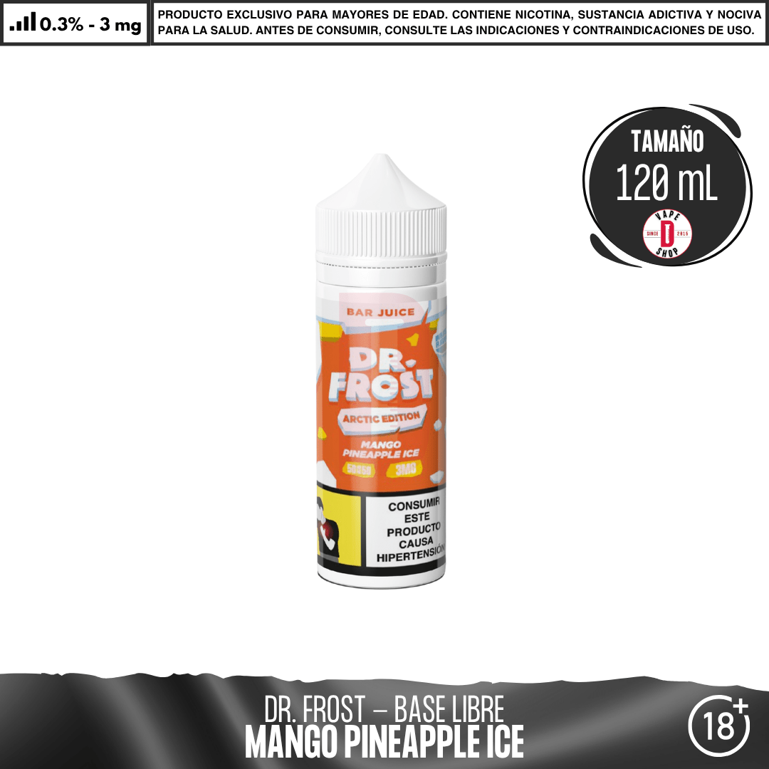 Dr Frost - Mango Pineapple Ice - Juice - Eliquid - Dr Frost | BL-DF-AE-BJ-MP-03