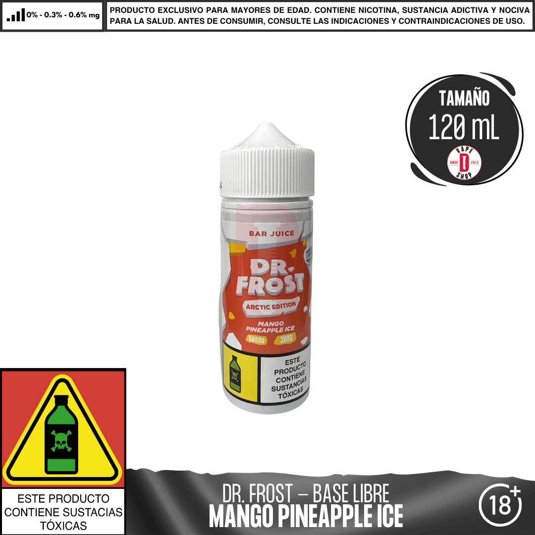Dr Frost - Mango Pineapple Ice - Juice - Eliquid - Dr Frost | BL - DF - AE - BJ - MP - 03