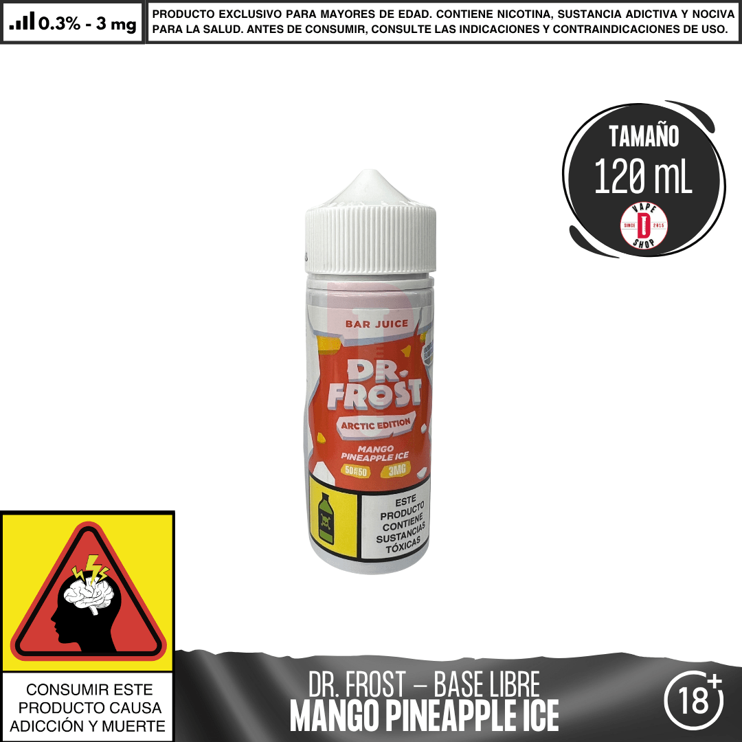 Dr Frost - Mango Pineapple Ice - Juice - Eliquid - Dr Frost | BL - DF - AE - BJ - MP - 03