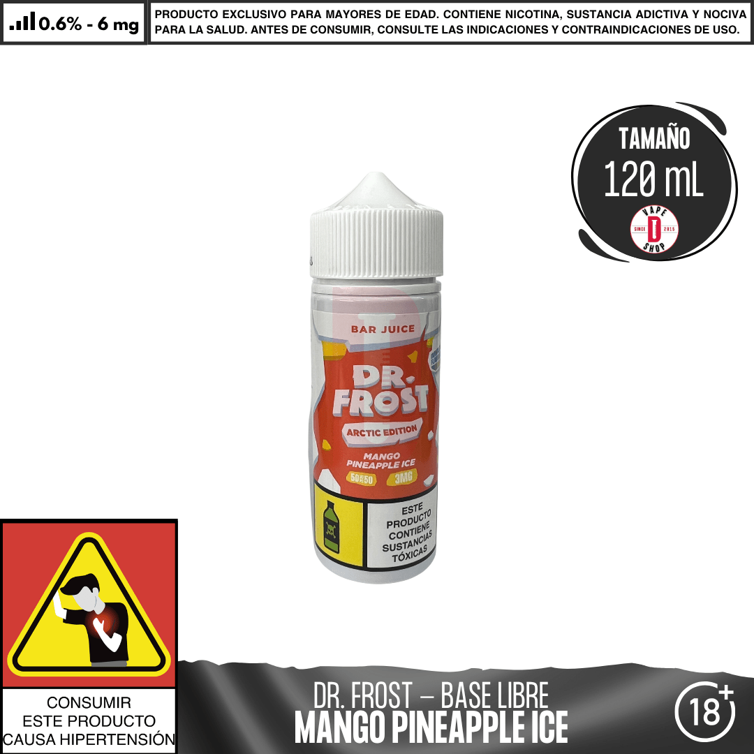 Dr Frost - Mango Pineapple Ice - Juice - Eliquid - Dr Frost | BL - DF - AE - BJ - MP - 06