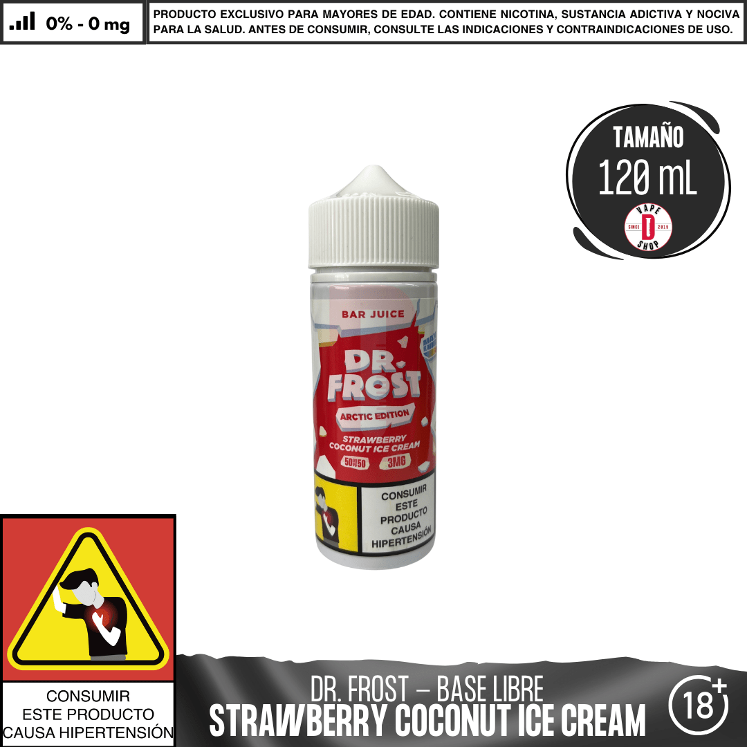 Dr Frost - Strawberry Coconut Ice Cream - Juice - Eliquid - Dr Frost | BL - DF - AE - BJ - SC - 03