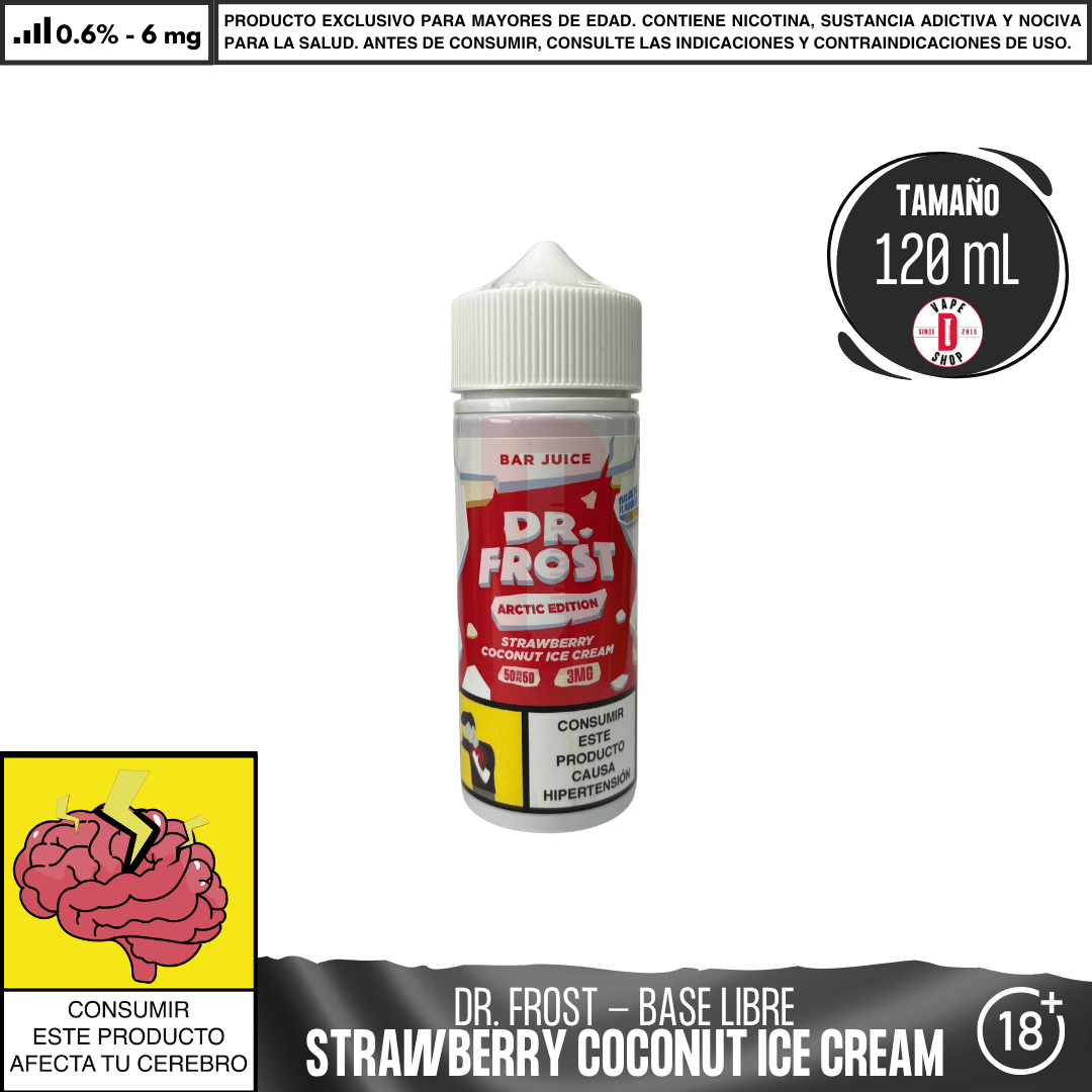 Dr Frost - Strawberry Coconut Ice Cream - Juice - Eliquid - Dr Frost | BL - DF - AE - BJ - SC - 06