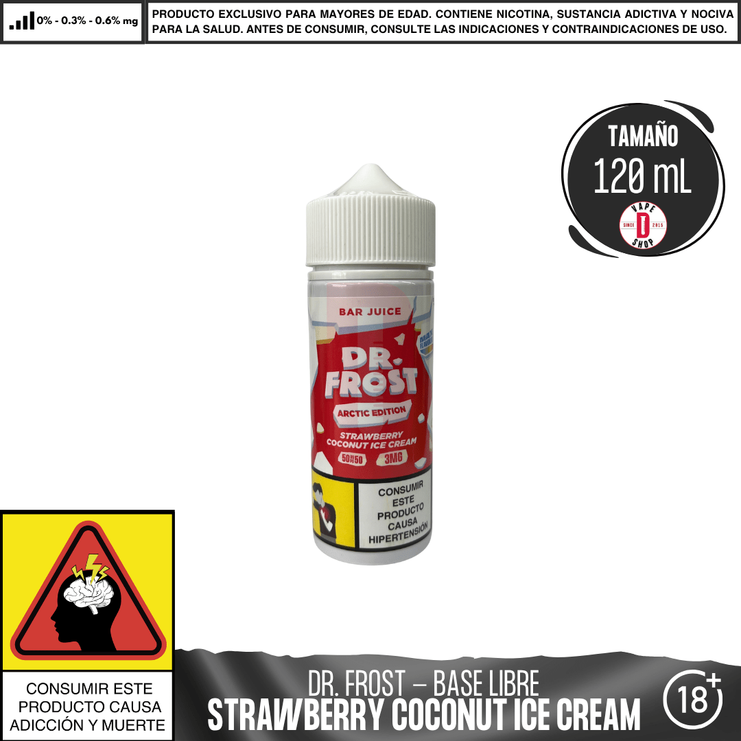 Dr Frost - Strawberry Coconut Ice Cream - Juice - Eliquid - Dr Frost | BL - DF - AE - BJ - SC - 03