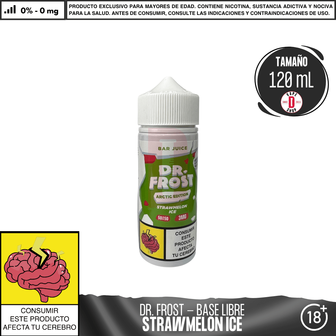 Dr Frost - StrawMelon Ice - Juice - Eliquid - Dr Frost | BL - DF - AE - BJ - SI - 03