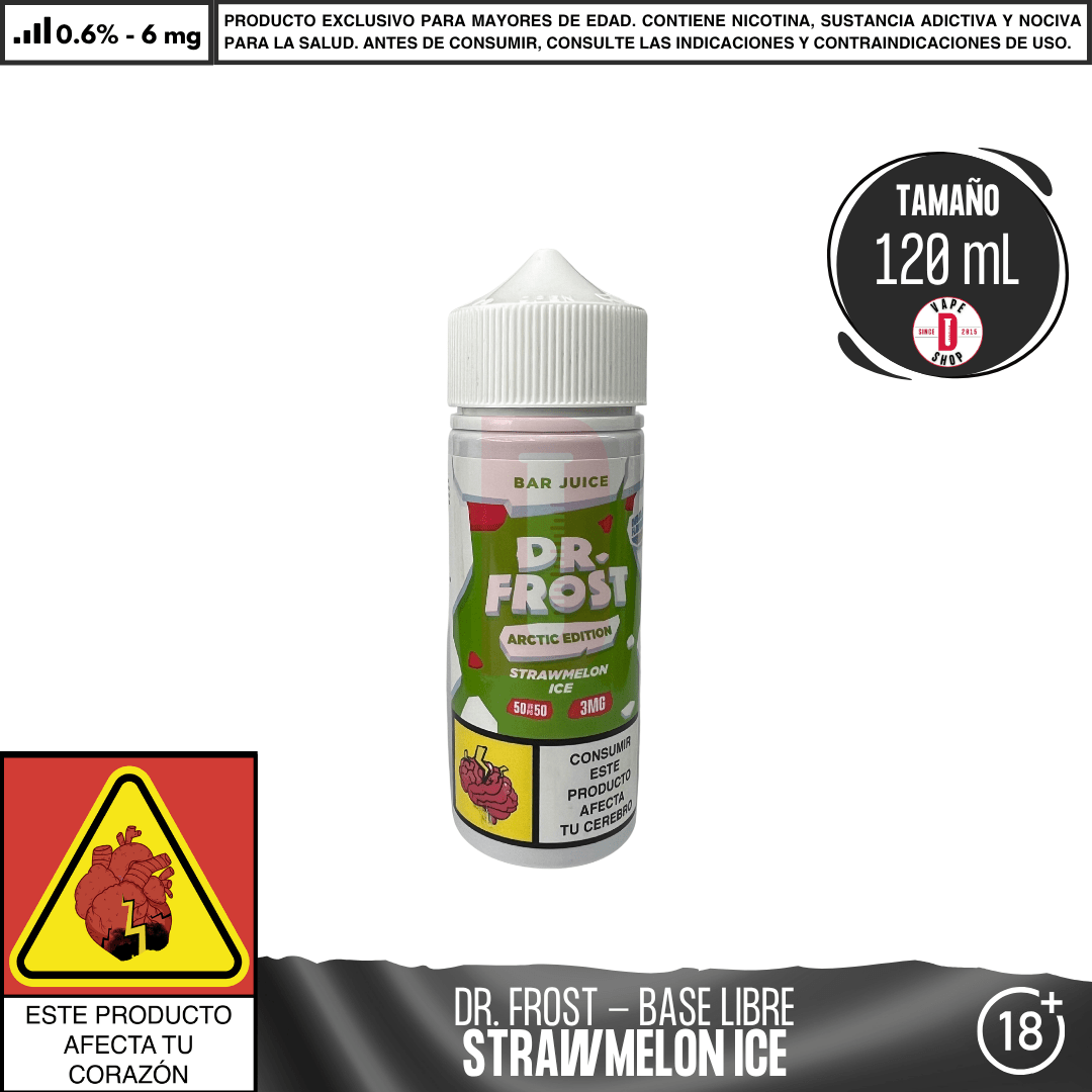 Dr Frost - StrawMelon Ice - Juice - Eliquid - Dr Frost | BL - DF - AE - BJ - SI - 06