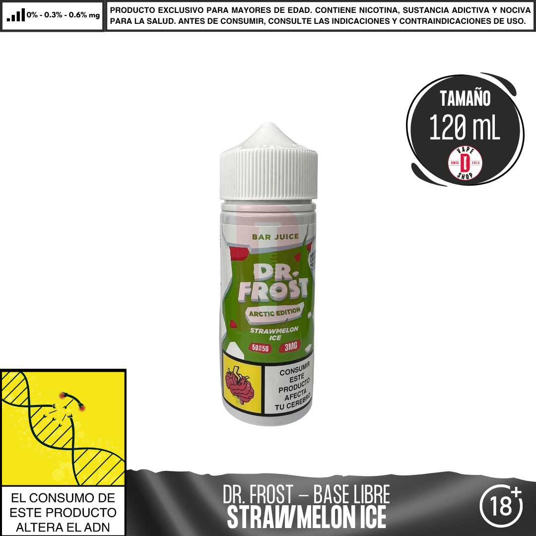 Dr Frost - StrawMelon Ice - Juice - Eliquid - Dr Frost | BL - DF - AE - BJ - SI - 03