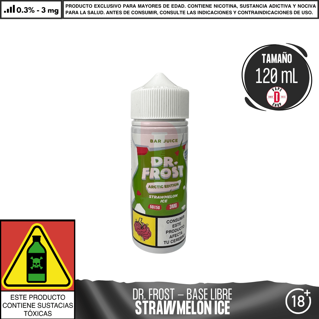 Dr Frost - StrawMelon Ice - Juice - Eliquid - Dr Frost | BL - DF - AE - BJ - SI - 03