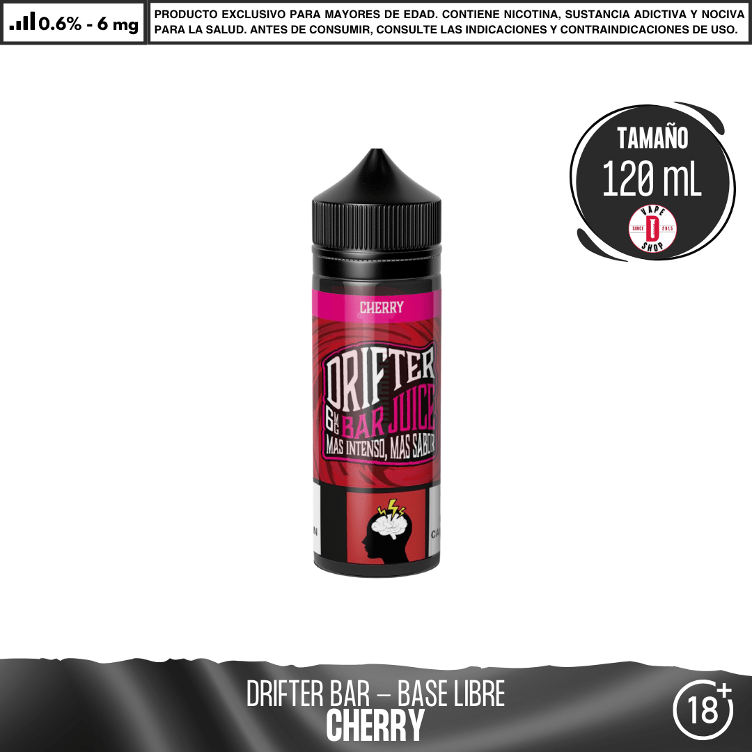 Drifter Bar Cherry - Eliquid - Juice Sauz | BL-JUS-DRB-CHE-06