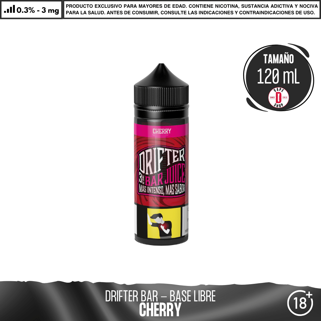 Drifter Bar Cherry - Eliquid - Juice Sauz | BL-JUS-DRB-CHE-03