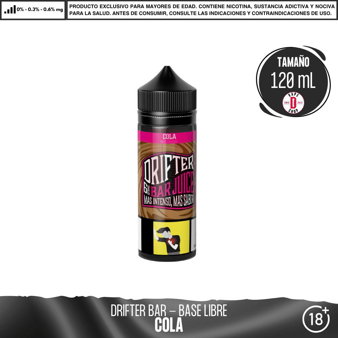 Drifter Bar Cola - Eliquid - Juice Sauz | BL-JUS-DRB-COL-1