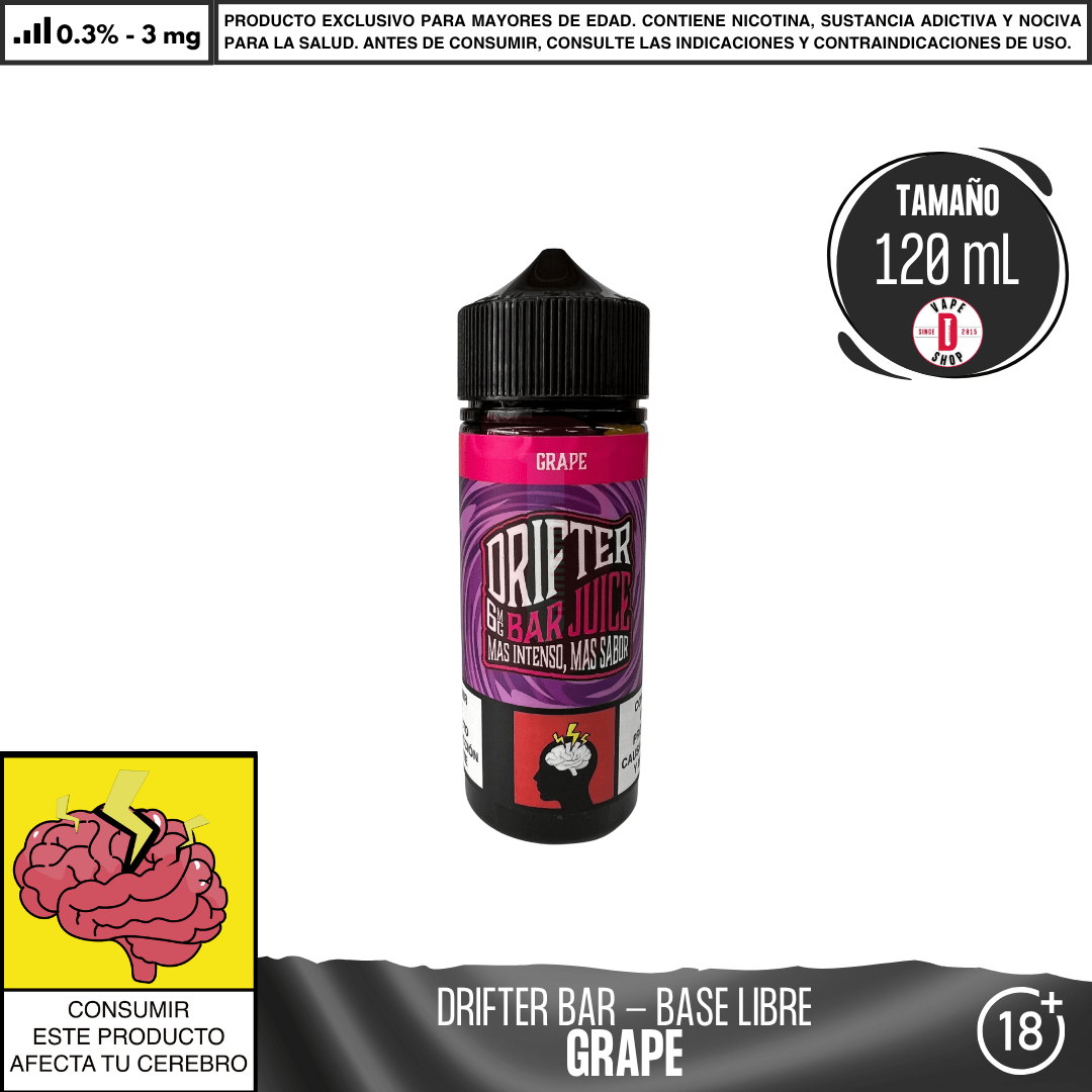 Drifter Bar Grape - Eliquid - Juice Sauz | BL - JUS - DRB - GRA - 03