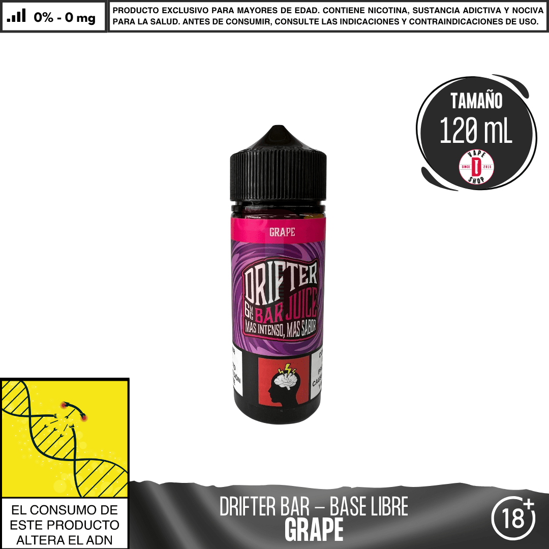 Drifter Bar Grape - Eliquid - Juice Sauz | BL - JUS - DRB - GRA - 00