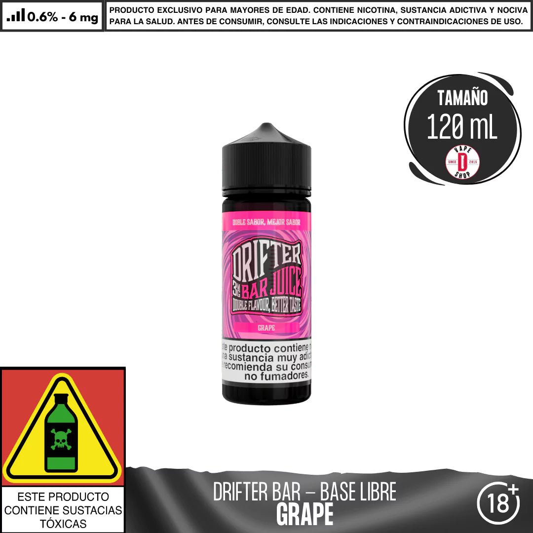 Drifter Bar Grape - Eliquid - Juice Sauz | BL - JUS - DRB - GRA - 06