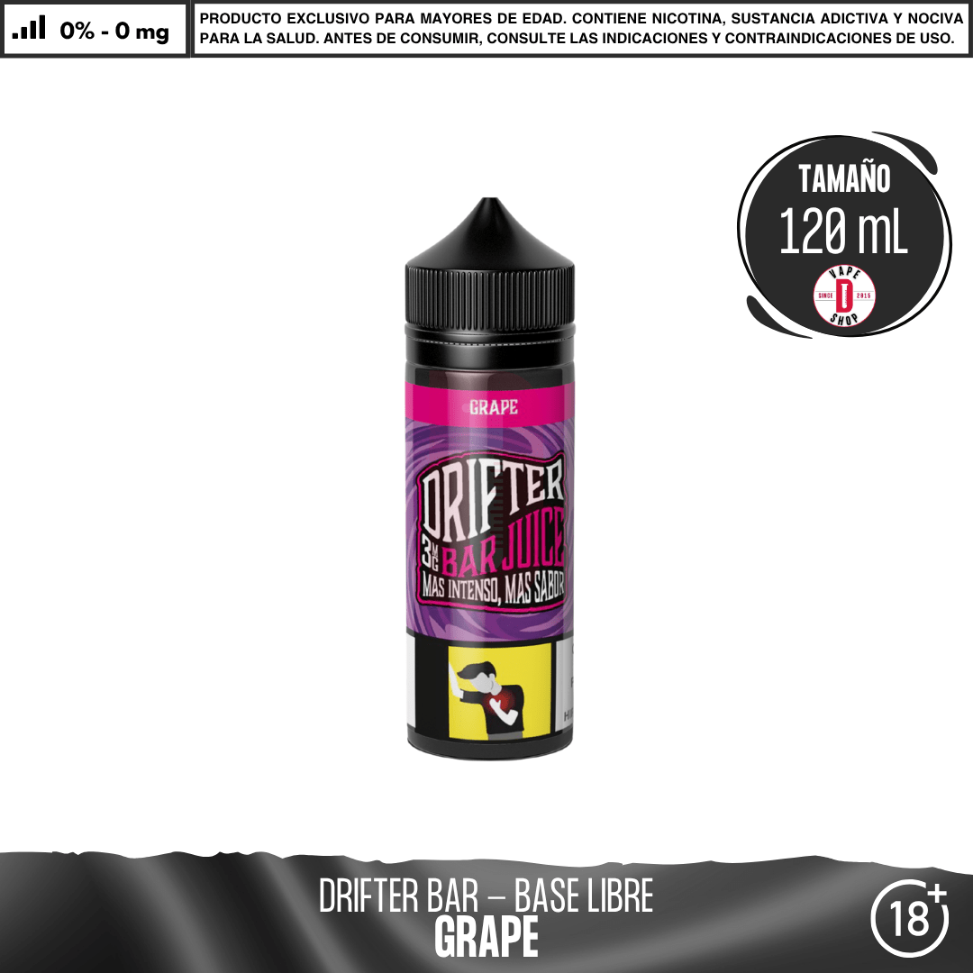 Drifter Bar Grape - Eliquid - Juice Sauz | BL-JUS-DRB-GRA-00