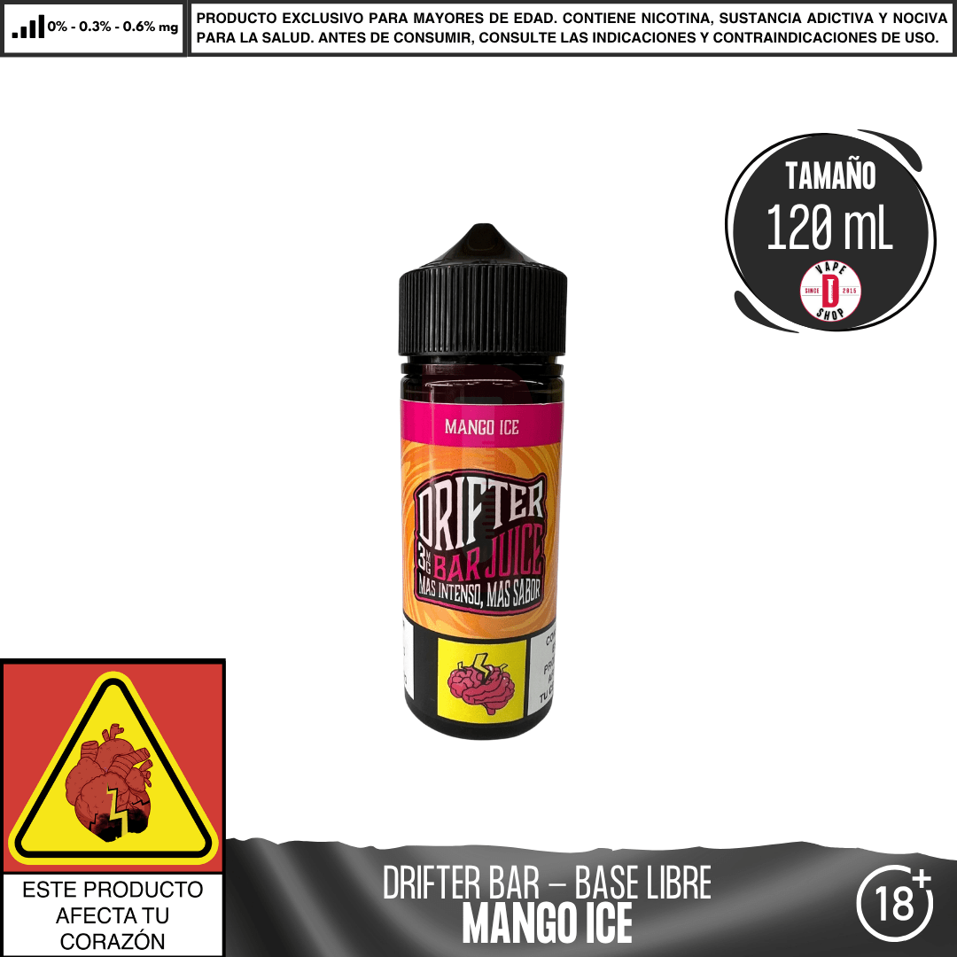 Drifter Bar Mango Ice - Eliquid - Juice Sauz | BL - JUS - DRB - MAI - 00