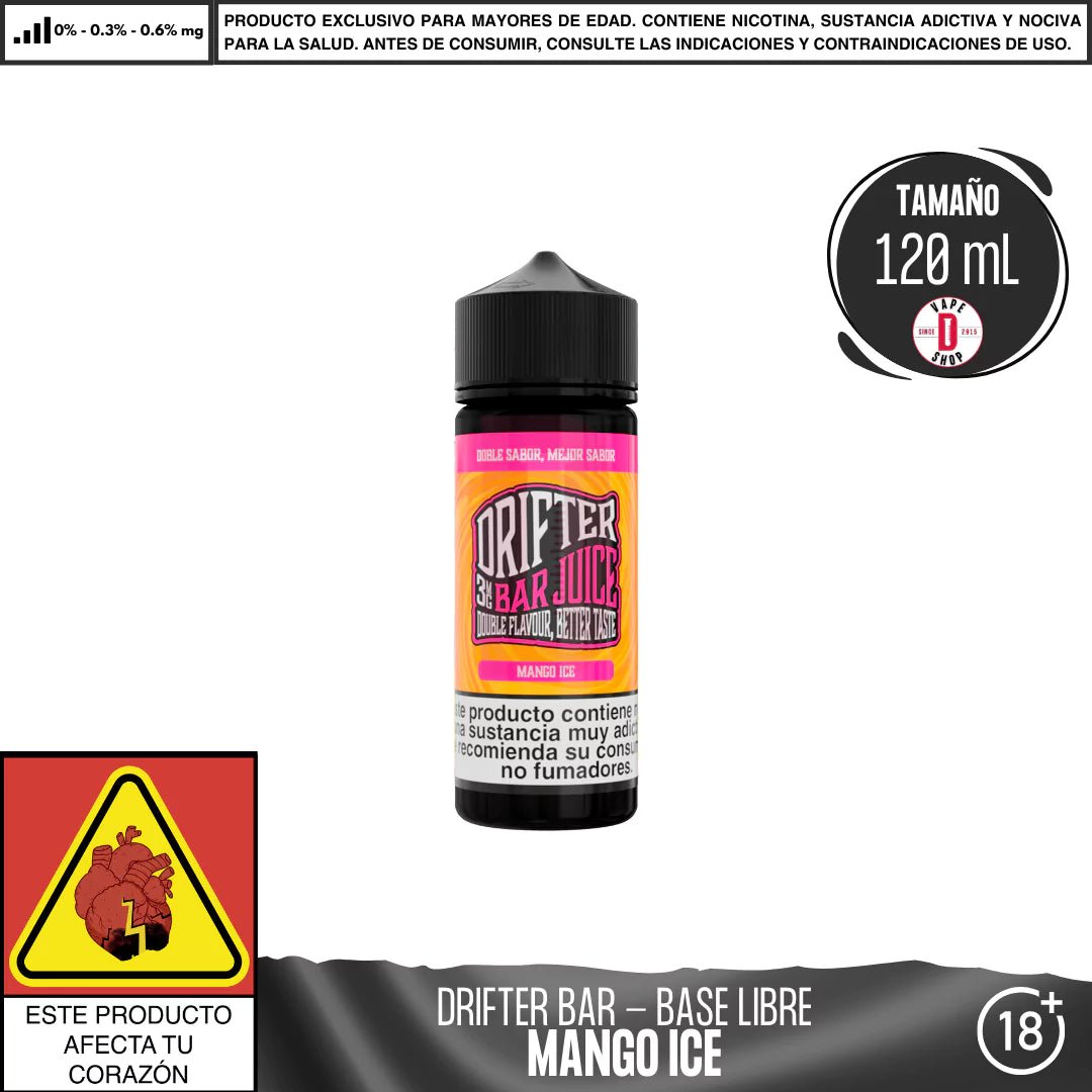 Drifter Bar Mango Ice - Eliquid - Juice Sauz | BL - JUS - DRB - MAI - 00