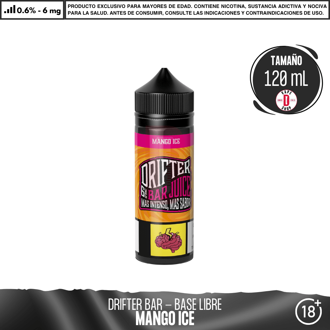 Drifter Bar Mango Ice - Eliquid - Juice Sauz | BL-JUS-DRB-MAI-06