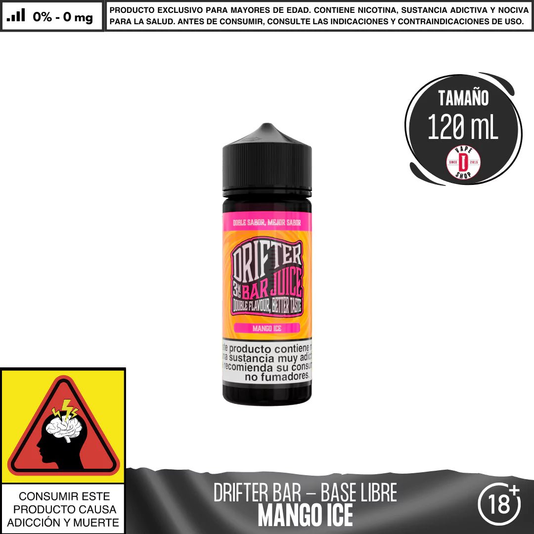 Drifter Bar Mango Ice - Eliquid - Juice Sauz | BL - JUS - DRB - MAI - 00