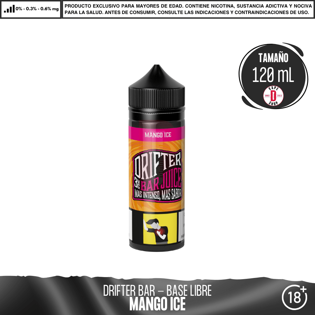 Drifter Bar Mango Ice - Eliquid - Juice Sauz | BL-JUS-DRB-MAI-00