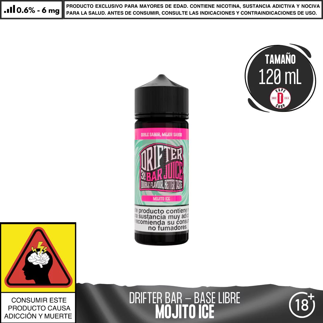 Drifter Bar Mojito Ice - Eliquid - Juice Sauz | BL - JUS - DRB - MOI - 06