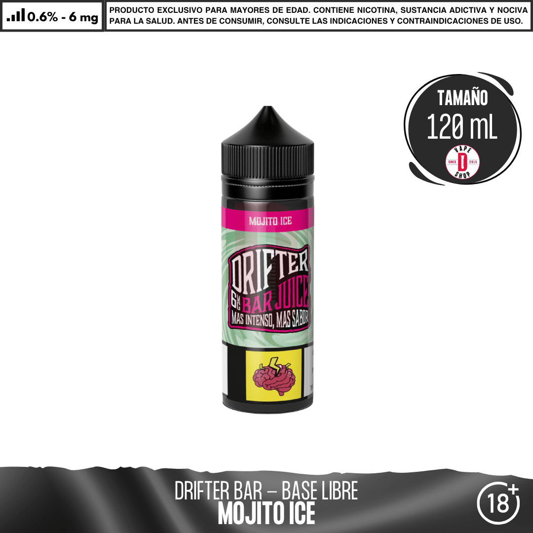 Drifter Bar Mojito Ice - Eliquid - Juice Sauz | BL-JUS-DRB-MOI-06