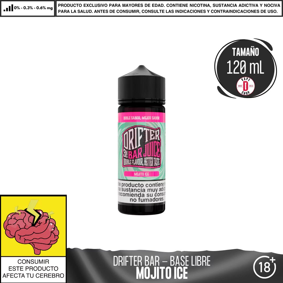 Drifter Bar Mojito Ice - Eliquid - Juice Sauz | BL - JUS - DRB - MOI - 00