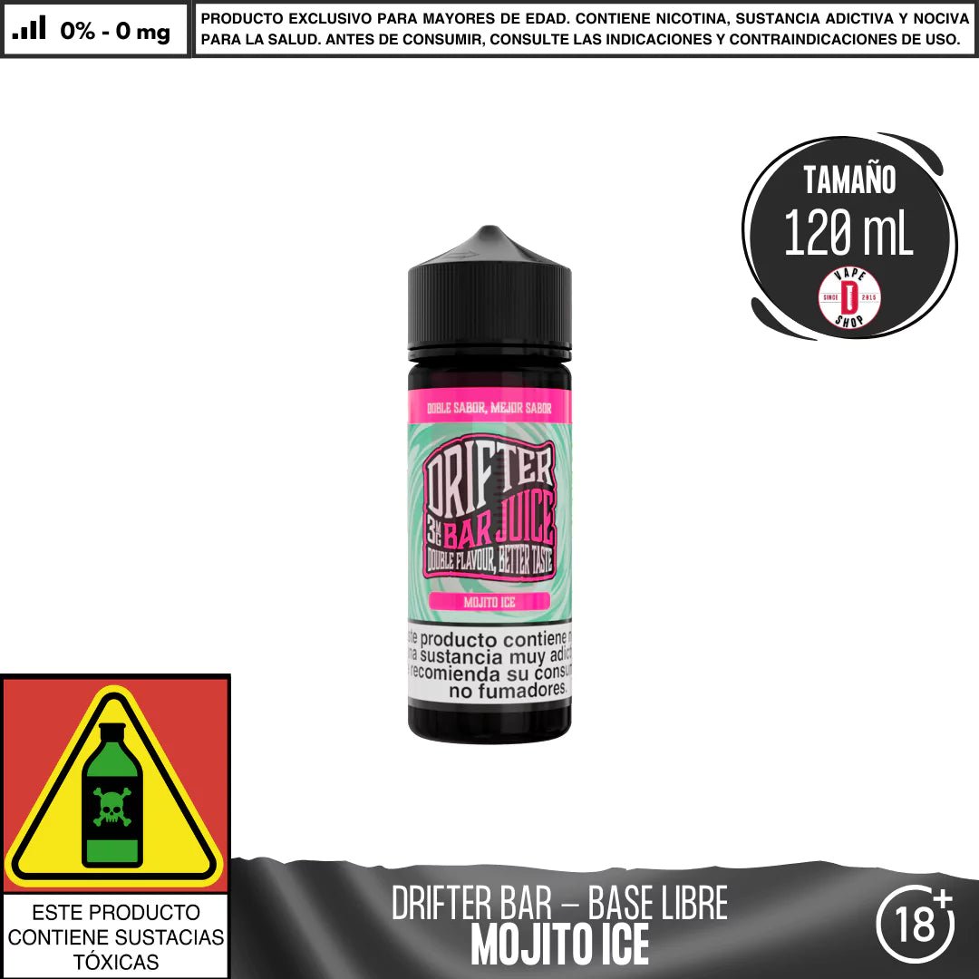 Drifter Bar Mojito Ice - Eliquid - Juice Sauz | BL - JUS - DRB - MOI - 00