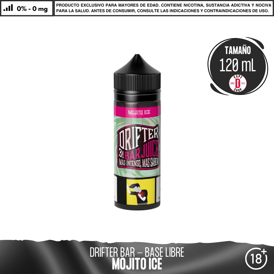 Drifter Bar Mojito Ice - Eliquid - Juice Sauz | BL-JUS-DRB-MOI-00