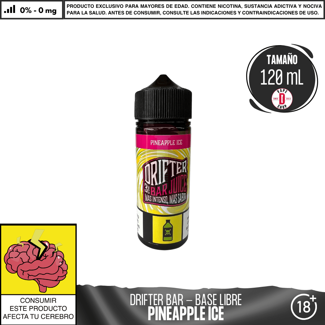 Drifter Bar Pineapple Ice - Eliquid - Juice Sauz | BL - JUS - DRB - PIC - 00
