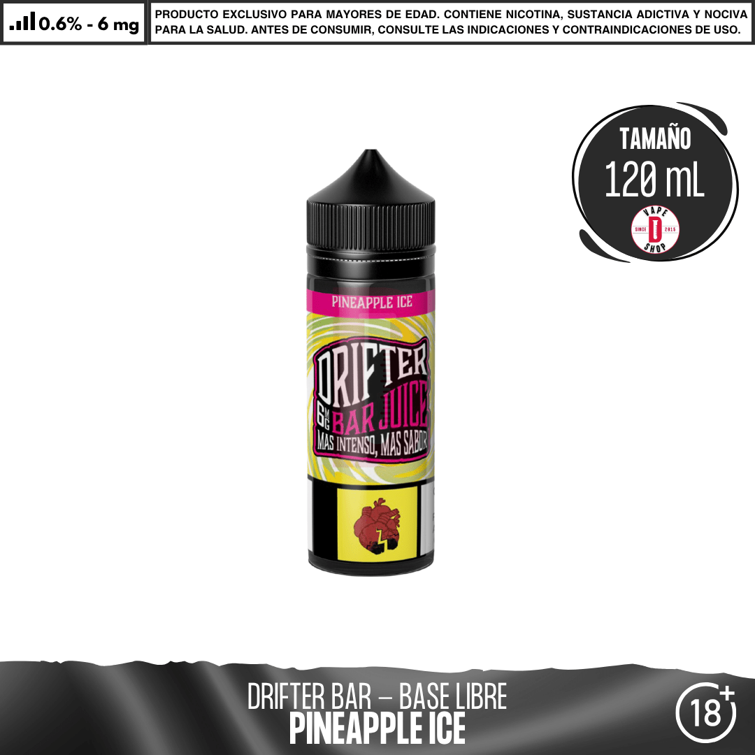 Drifter Bar Pineapple Ice - Eliquid - Juice Sauz | BL-JUS-DRB-PIC-06