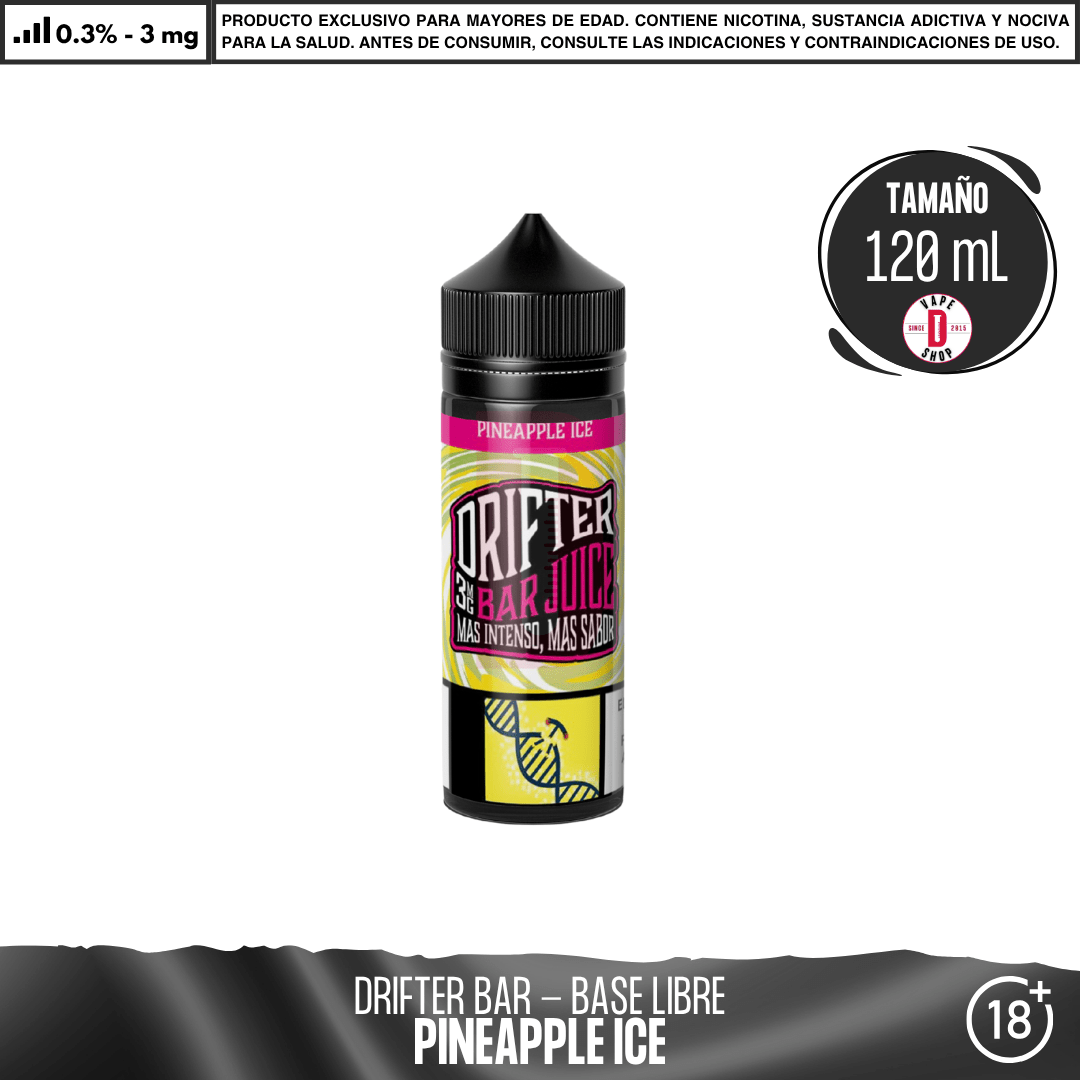 Drifter Bar Pineapple Ice - Eliquid - Juice Sauz | BL-JUS-DRB-PIC-03