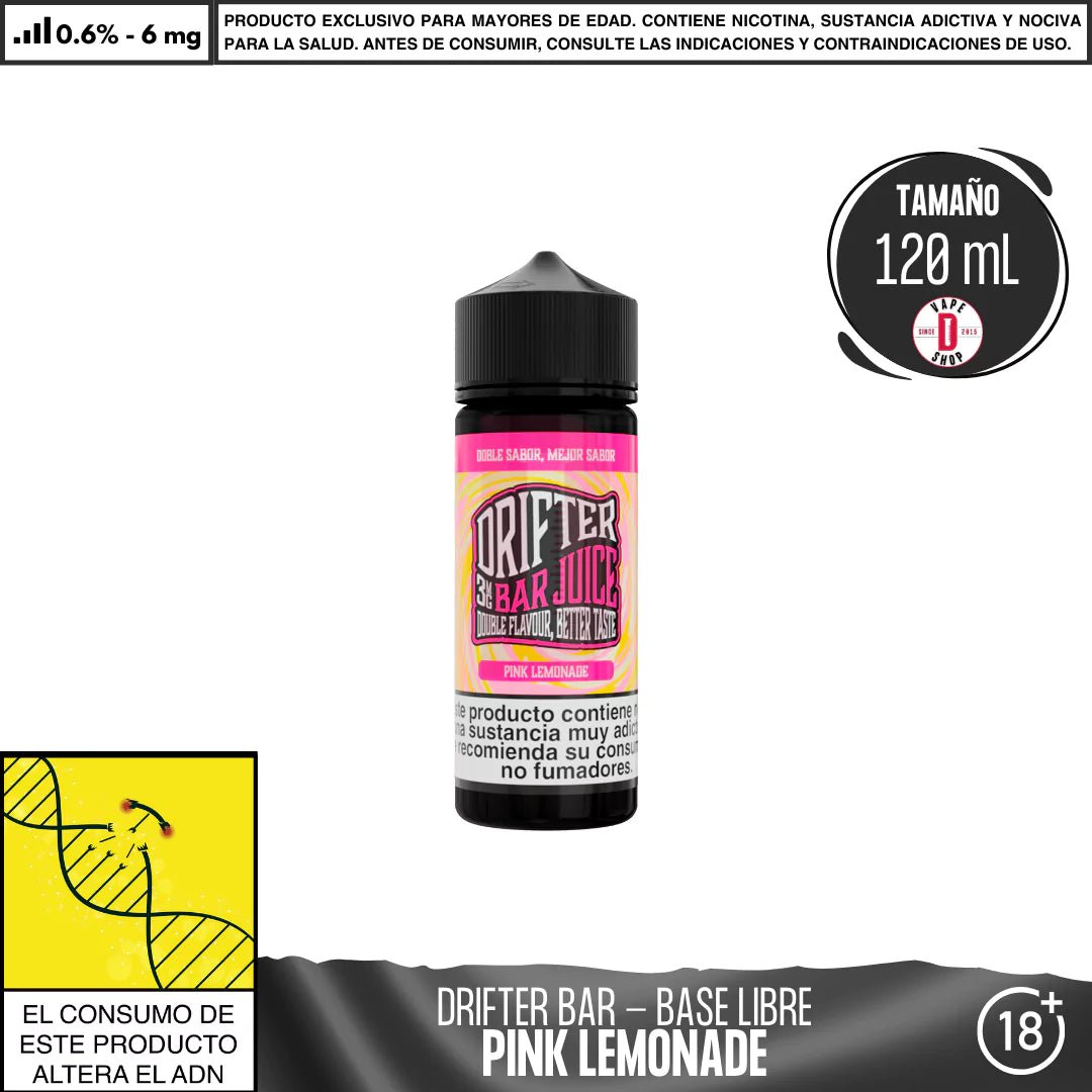 Drifter Bar Pink Lemonade - Eliquid - Juice Sauz | BL - JUS - DRB - PIL - 06