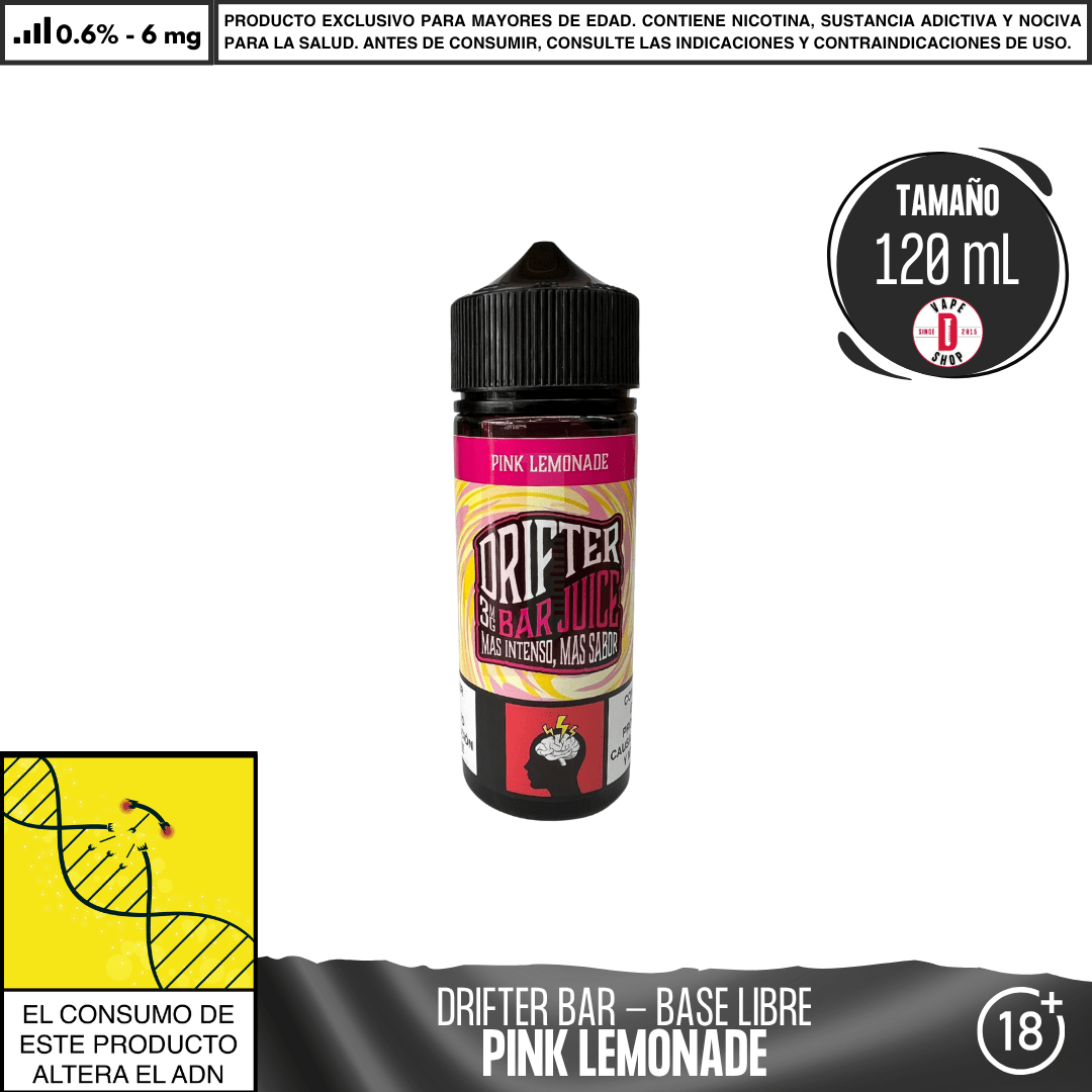 Drifter Bar Pink Lemonade - Eliquid - Juice Sauz | BL - JUS - DRB - PIL - 06