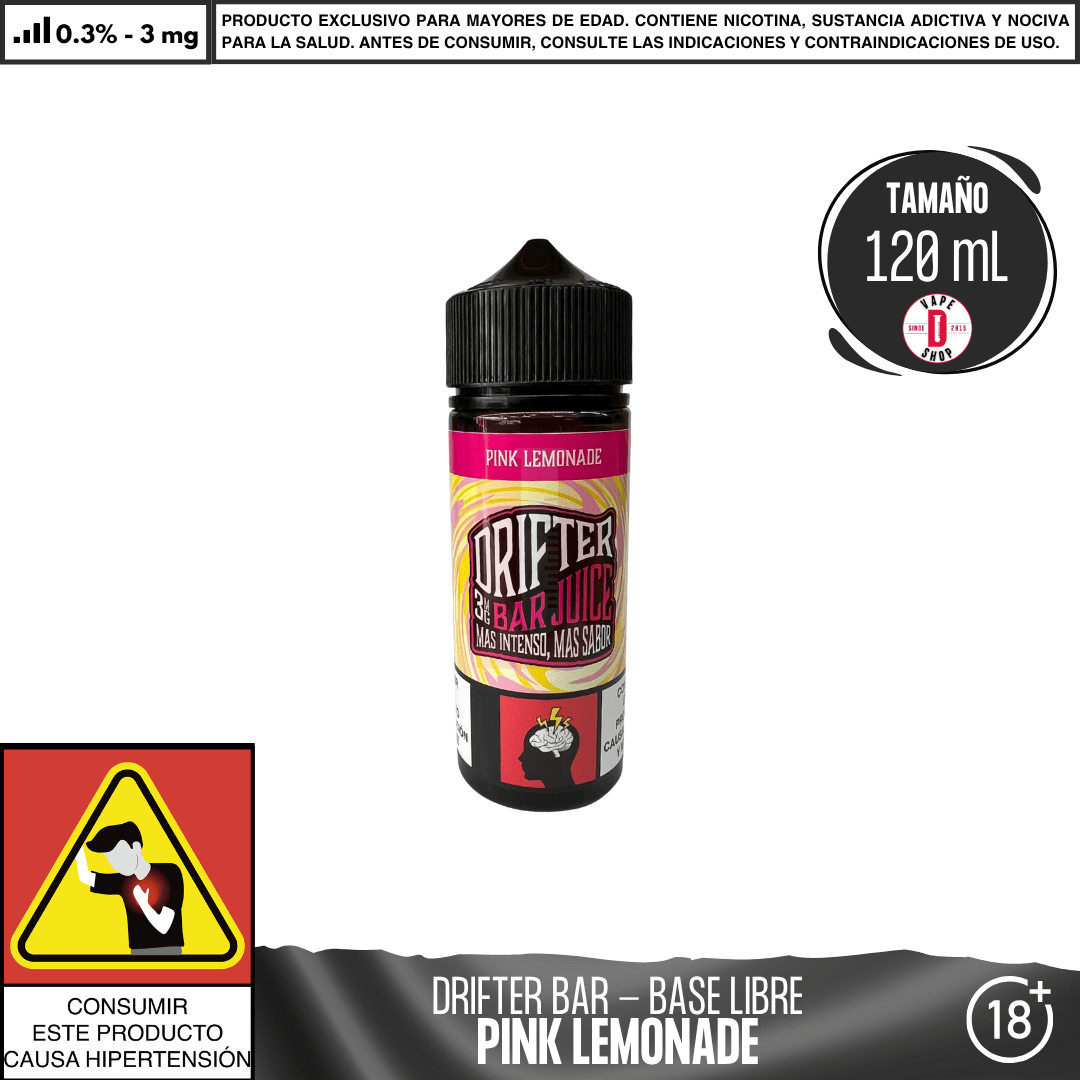 Drifter Bar Pink Lemonade - Eliquid - Juice Sauz | BL - JUS - DRB - PIL - 03