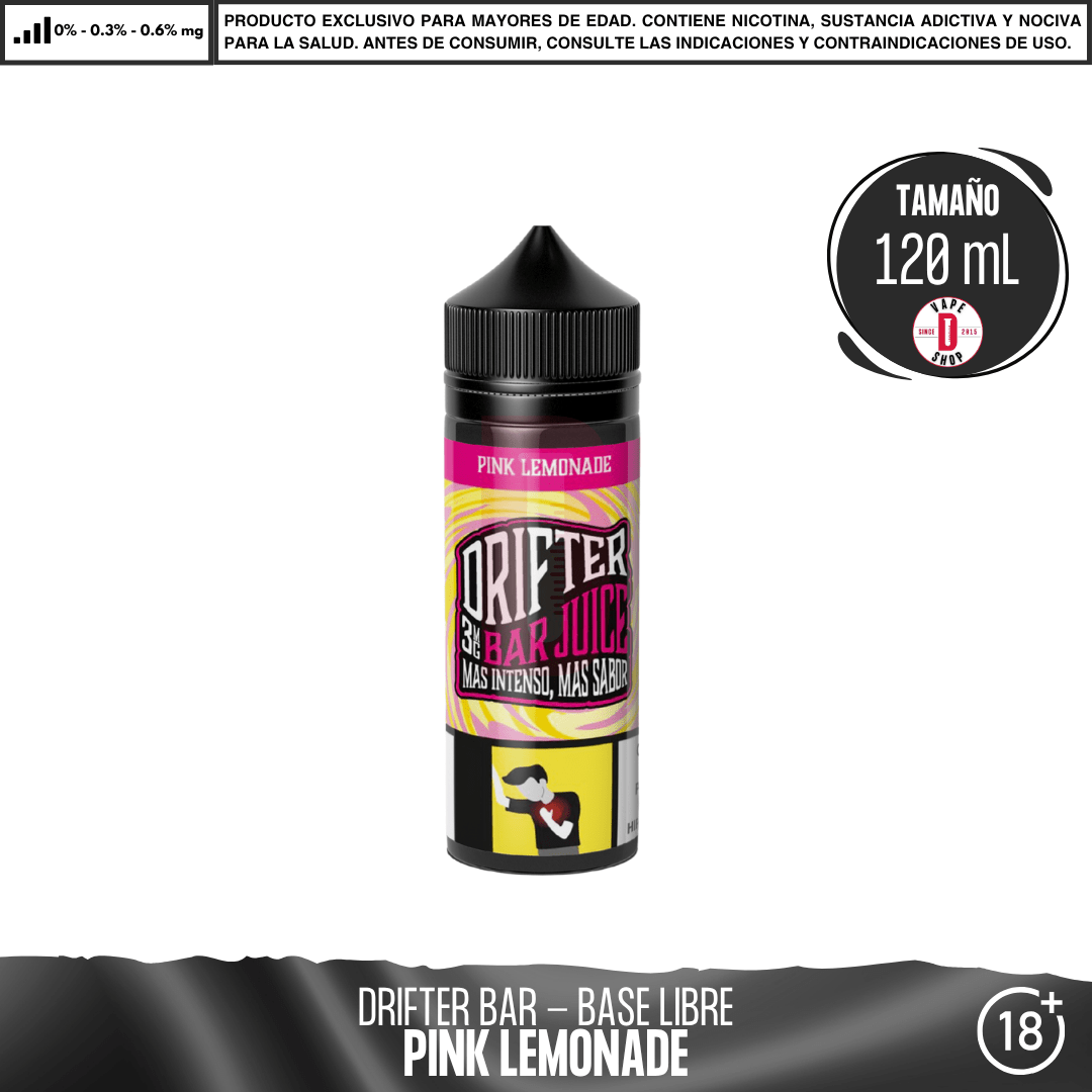 Drifter Bar Pink Lemonade - Eliquid - Juice Sauz | BL-JUS-DRB-PIL-00