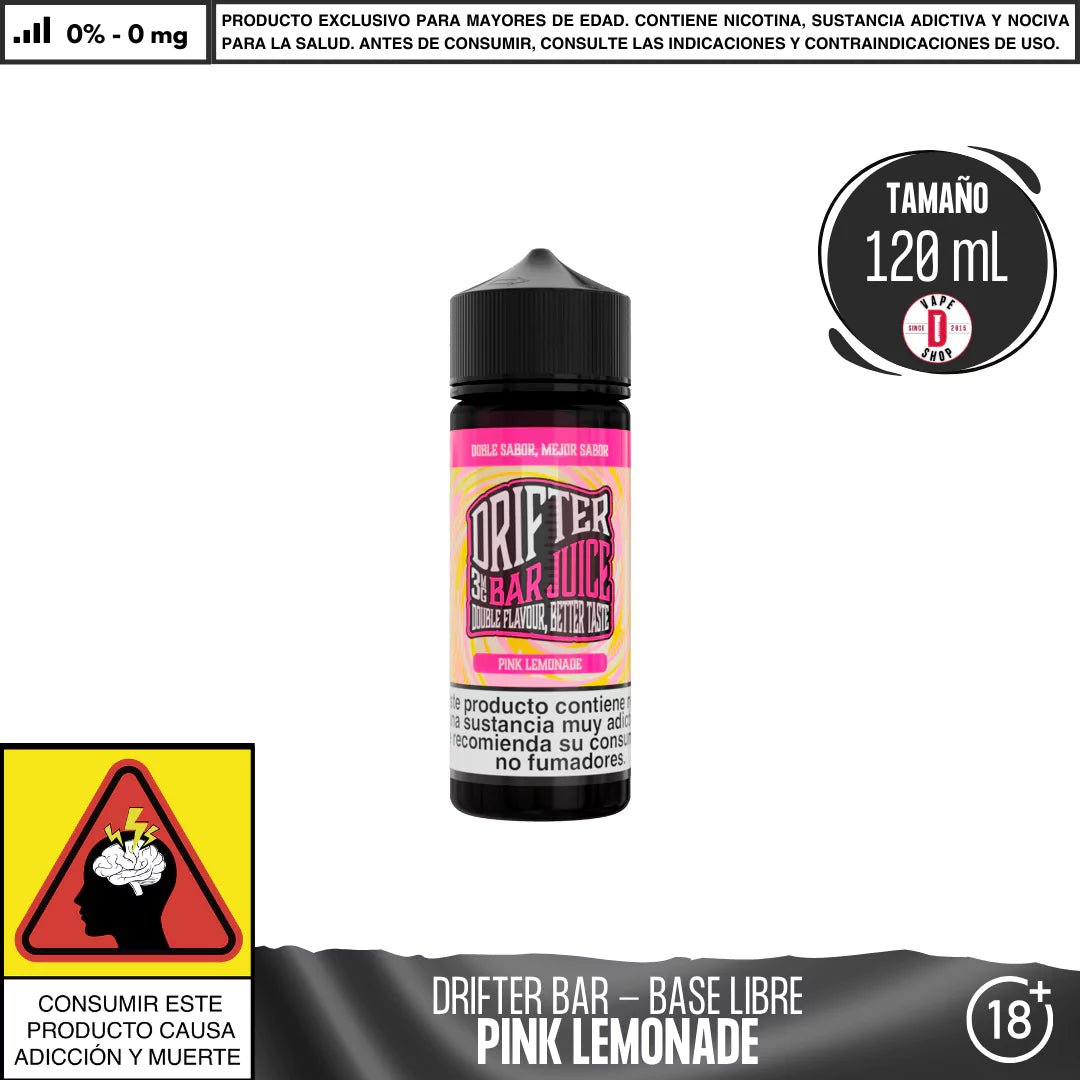 Drifter Bar Pink Lemonade - Eliquid - Juice Sauz | BL - JUS - DRB - PIL - 00