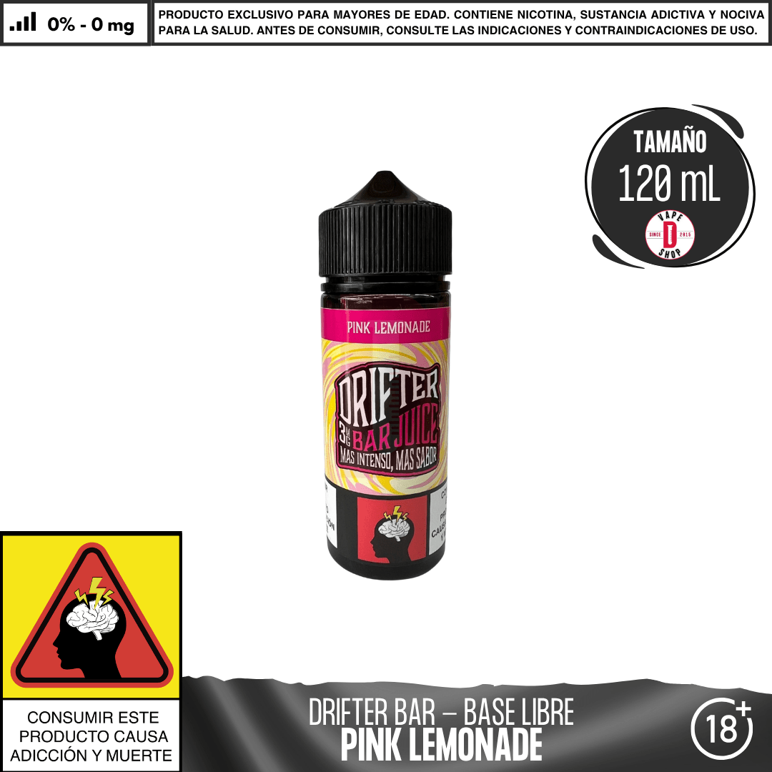 Drifter Bar Pink Lemonade - Eliquid - Juice Sauz | BL - JUS - DRB - PIL - 00
