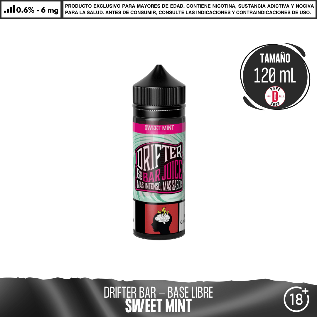 Drifter Bar Sweet Mint - Eliquid - Juice Sauz | BL-JUS-DRB-SWM-06