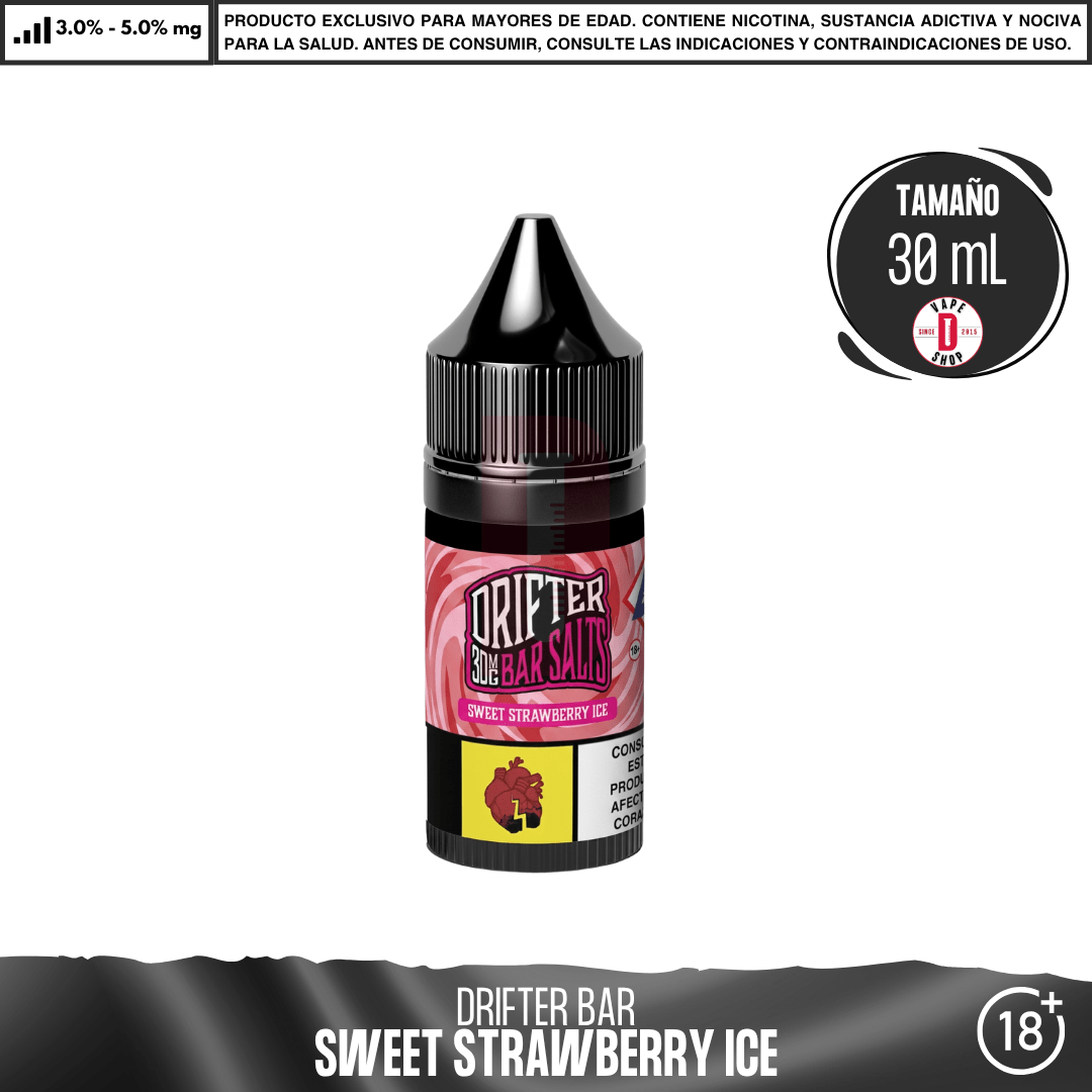 Drifter Bar Sweet Strawberry Ice Salts - Eliquid - Juice Sauz | SN-JUS-DRB-SSI-1