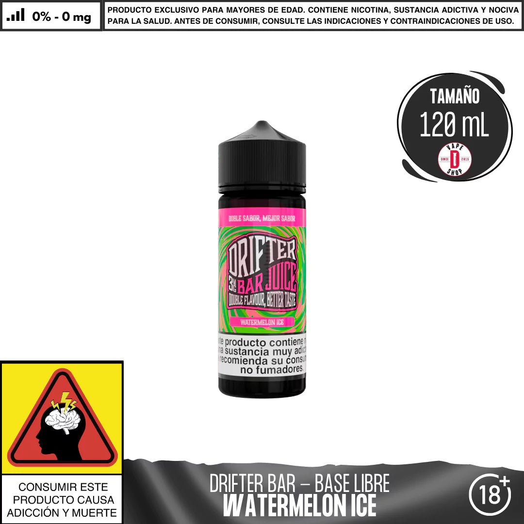 Drifter Bar Watermelon Ice - Eliquid - Juice Sauz | BL - JUS - DRB - WAI - 00