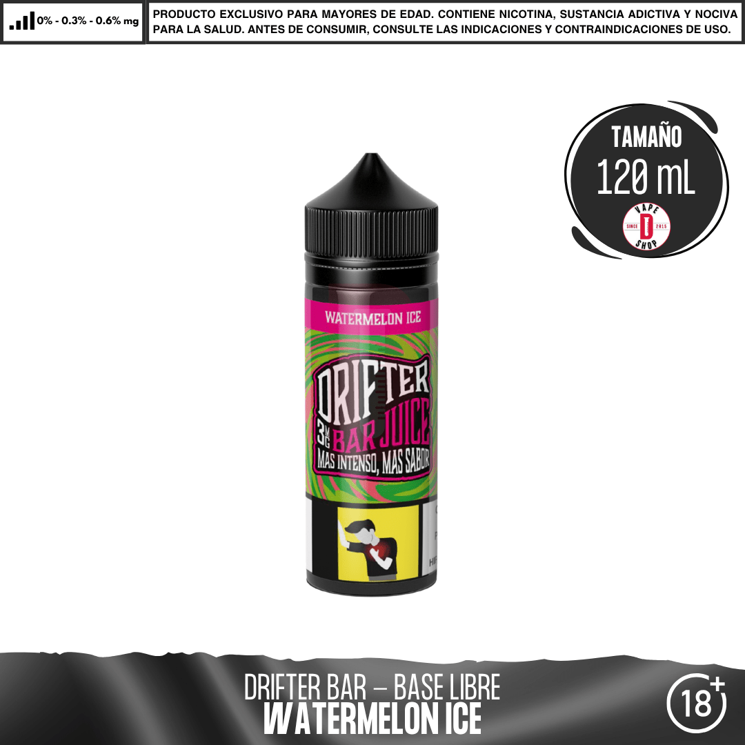 Drifter Bar Watermelon Ice - Eliquid - Juice Sauz | BL-JUS-DRB-WAI-00