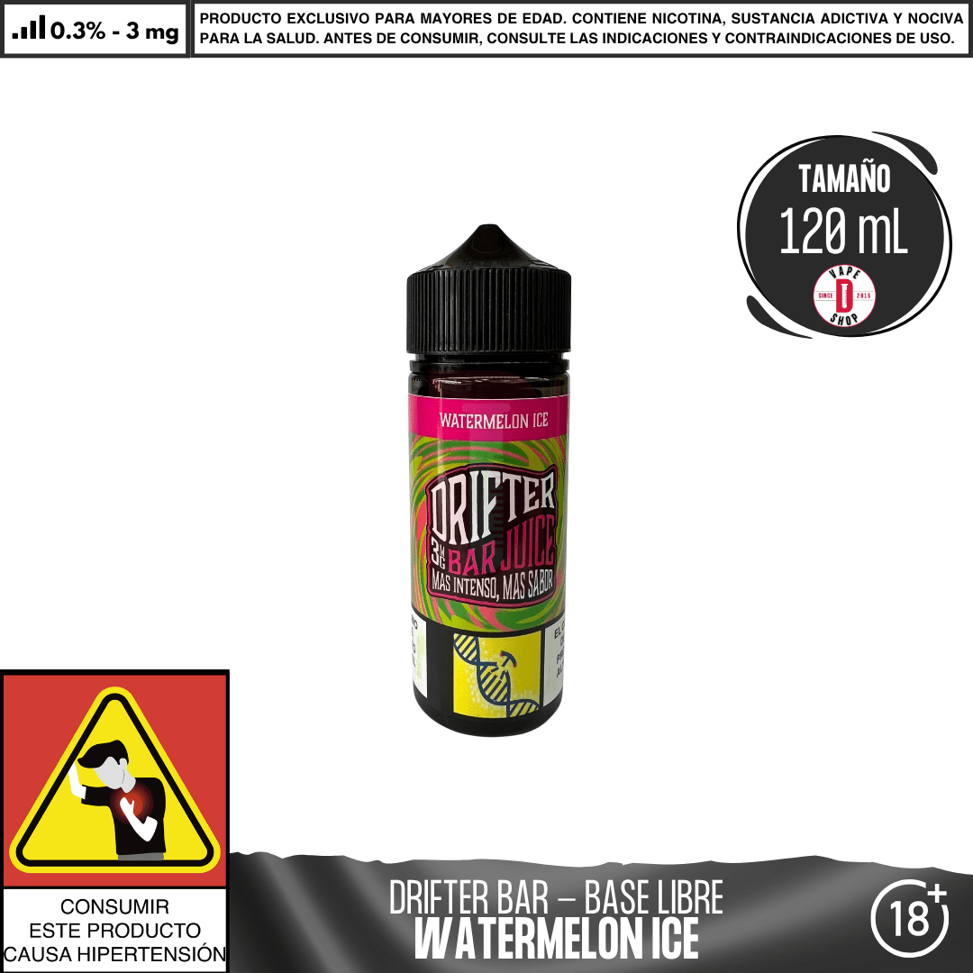 Drifter Bar Watermelon Ice - Eliquid - Juice Sauz | BL - JUS - DRB - WAI - 03