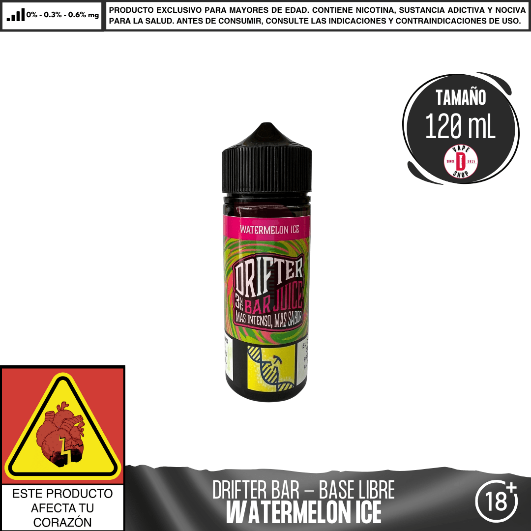 Drifter Bar Watermelon Ice - Eliquid - Juice Sauz | BL - JUS - DRB - WAI - 00