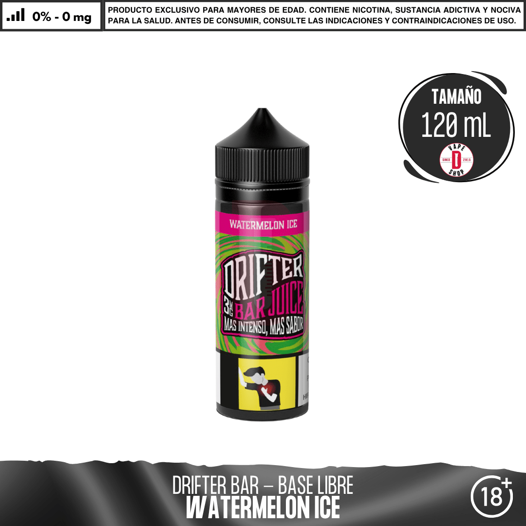 Drifter Bar Watermelon Ice - Eliquid - Juice Sauz | BL-JUS-DRB-WAI-00