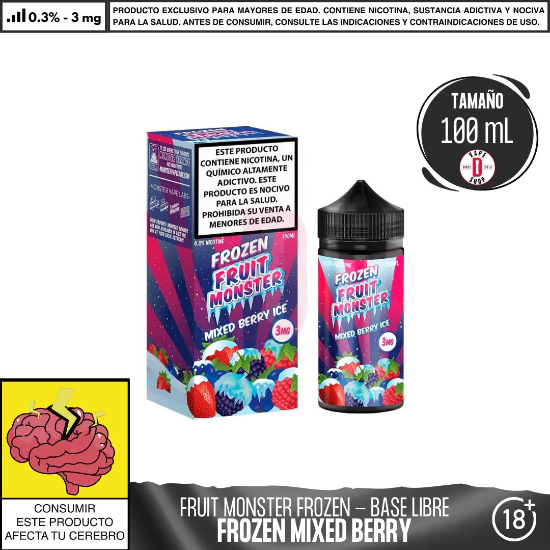 Frozen Fruit Monster Mixed Berry ice - Eliquid - Monsterlabs | BL - ML - FFM - MBI - 03