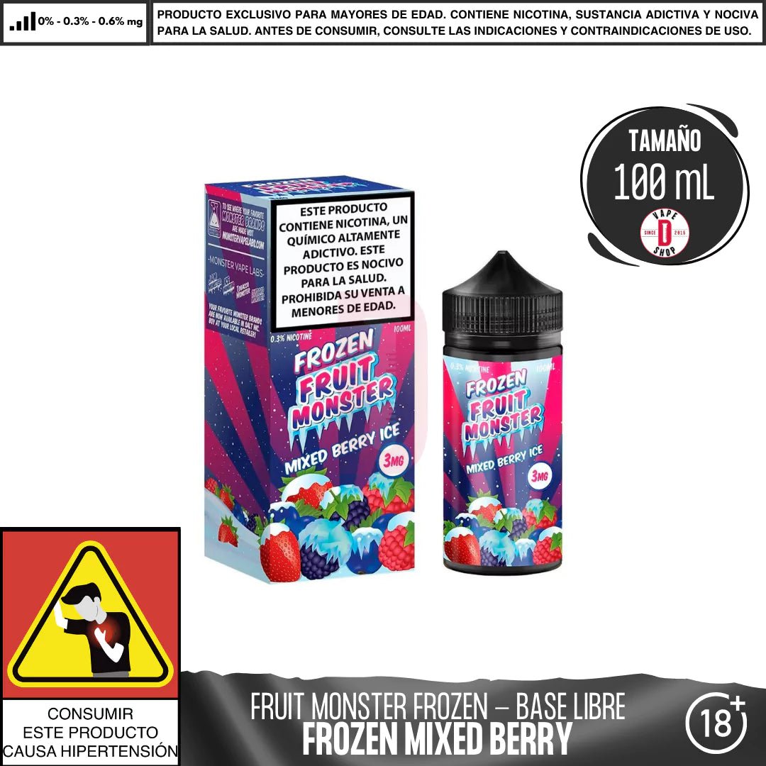 Frozen Fruit Monster Mixed Berry ice - Eliquid - Monsterlabs | BL - ML - FFM - MBI - 00