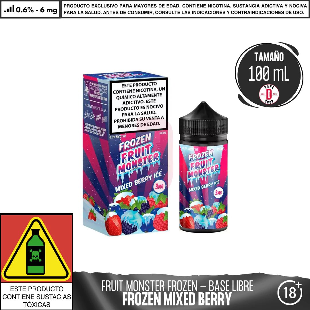 Frozen Fruit Monster Mixed Berry ice - Eliquid - Monsterlabs | BL - ML - FFM - MBI - 06