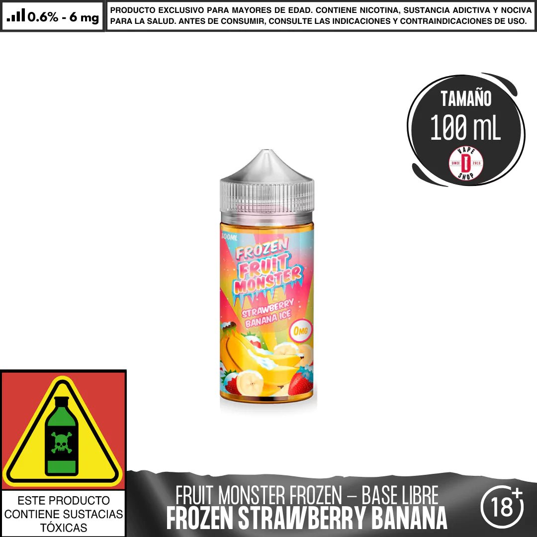 Frozen Fruit Monster Strawberry Banana Ice - Eliquid - Monsterlabs | BL - ML - FFM - SB - 06
