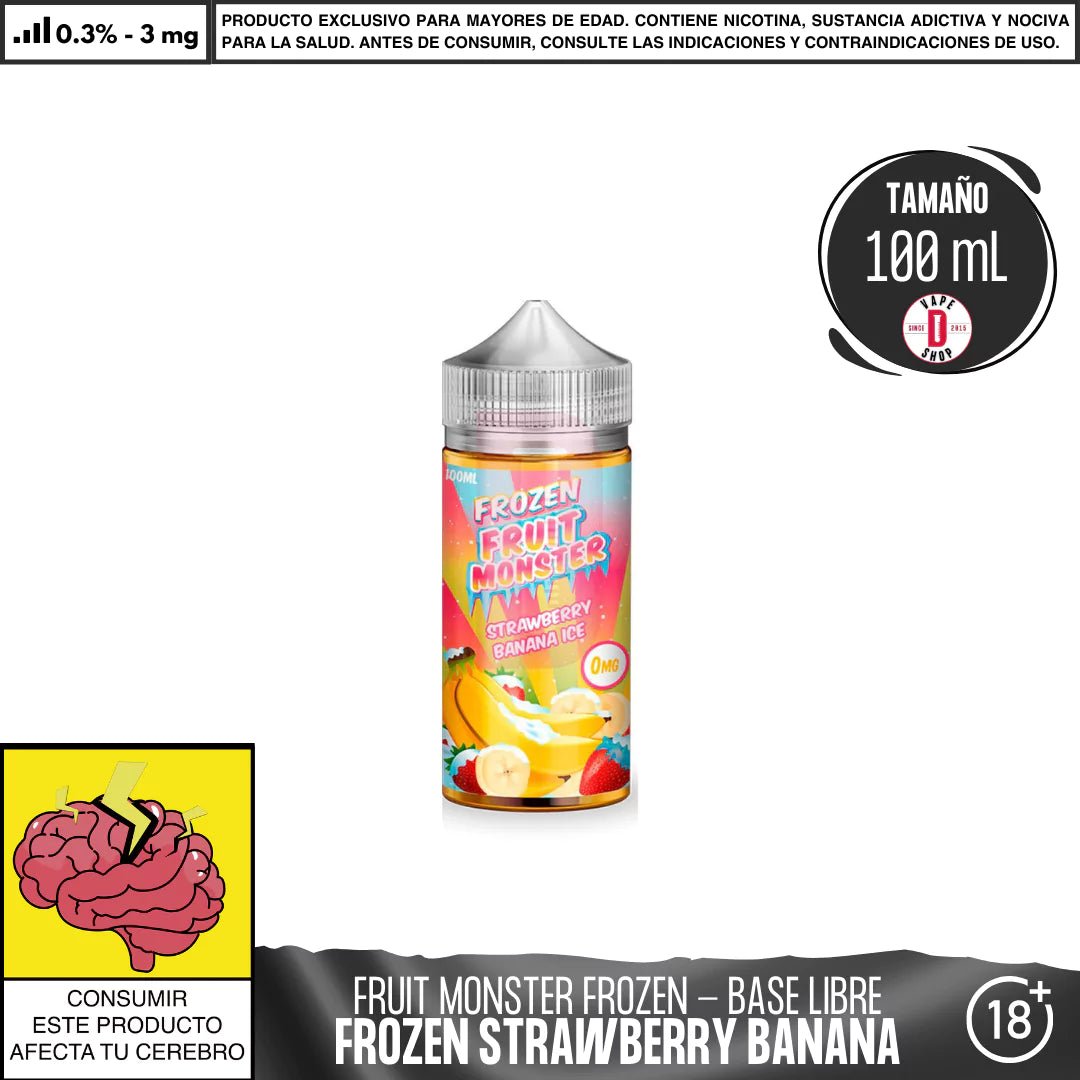 Frozen Fruit Monster Strawberry Banana Ice - Eliquid - Monsterlabs | BL - ML - FFM - SB - 03